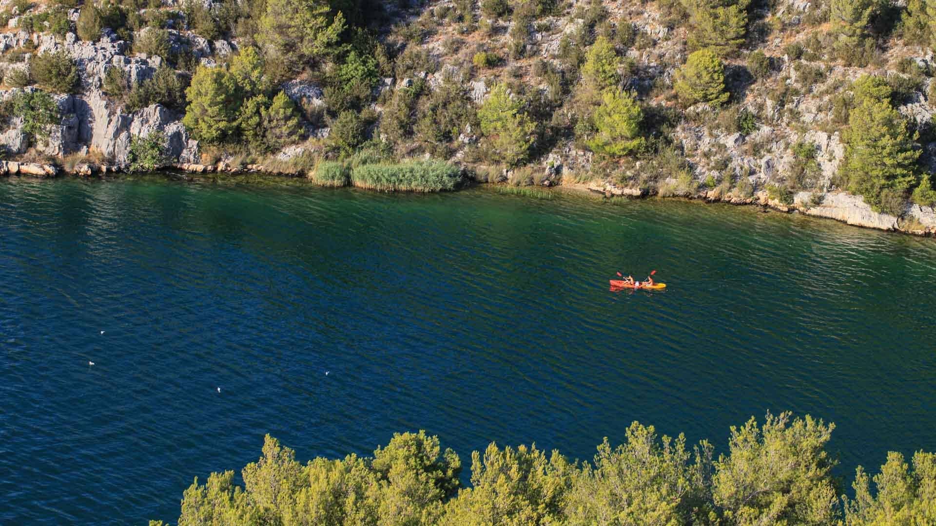 Sea kayaking Zrmanja river to the Adriatic sea 1