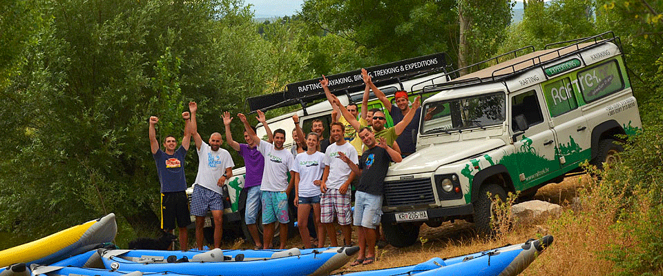 Raftrek Adventure Travel team at Zrmanja river